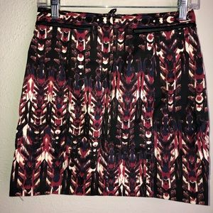 Multicolored mini skirt